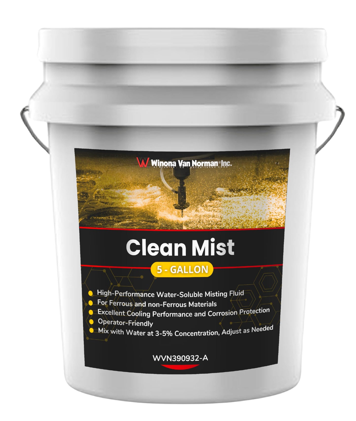 WVN Clean Mist | Ultra-Concentrated Misting Coolant for Cutting and Machining | Advanced Fully Synthetic Fluid