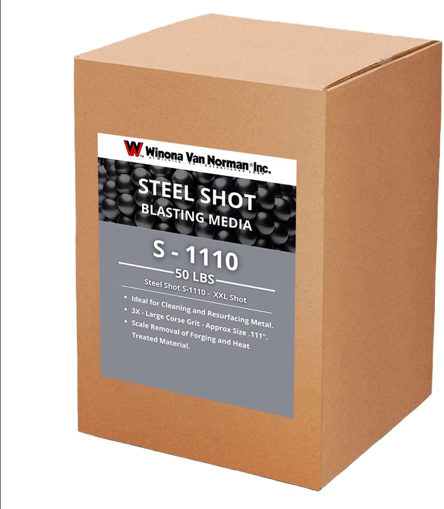 Steel Shot S-1110 - Blasting Media - XX-Large Shot Size - No. 6 Equivalent