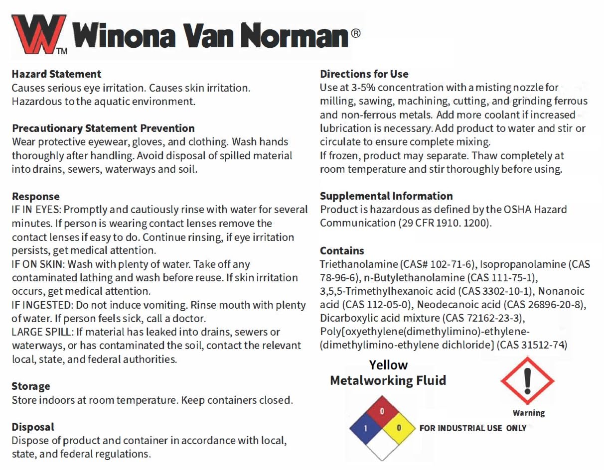 WVN Clean Mist | Ultra-Concentrated Misting Coolant for Cutting and Machining | Advanced Fully Synthetic Fluid