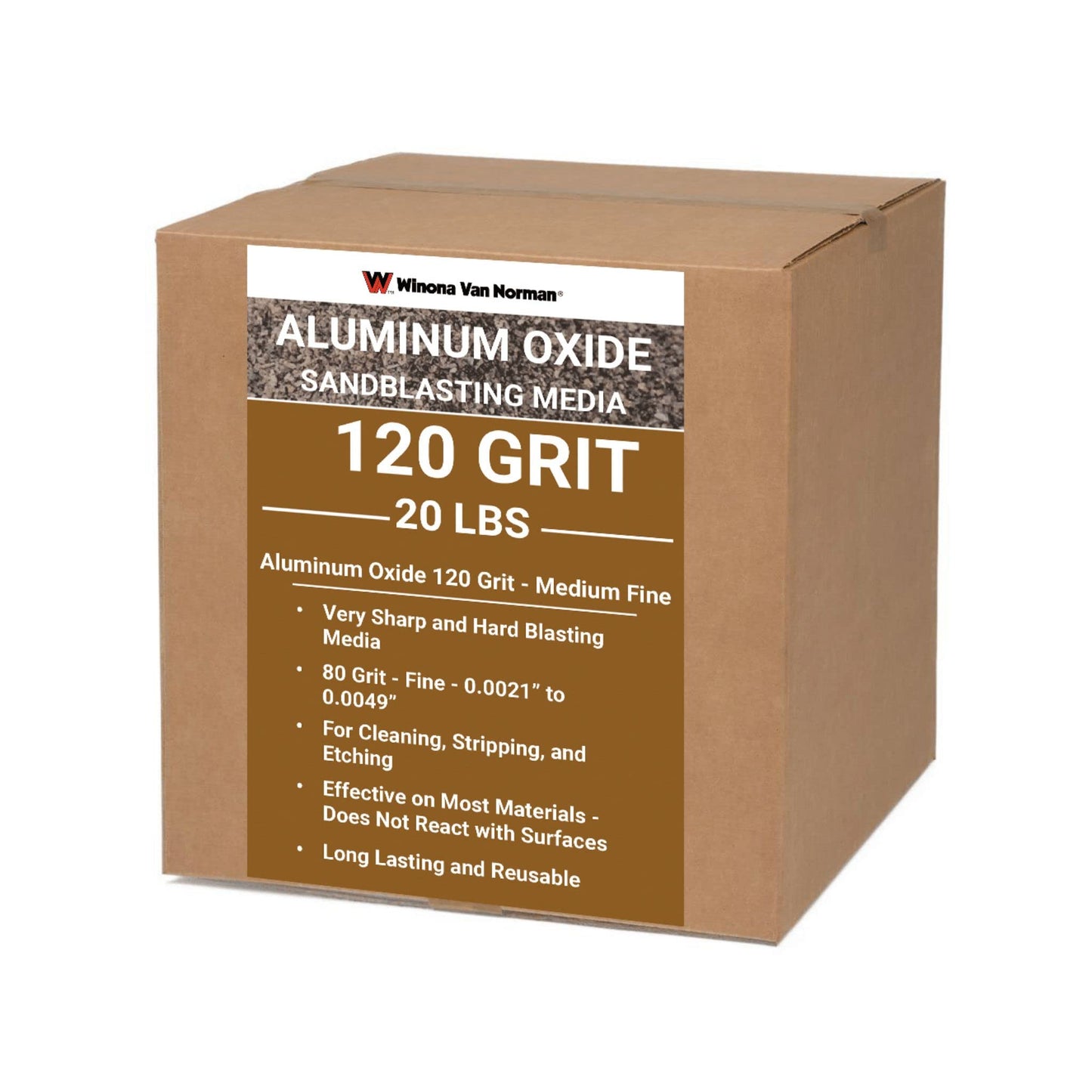 Aluminum Oxide Blasting Media - 120 Grit - Medium Fine