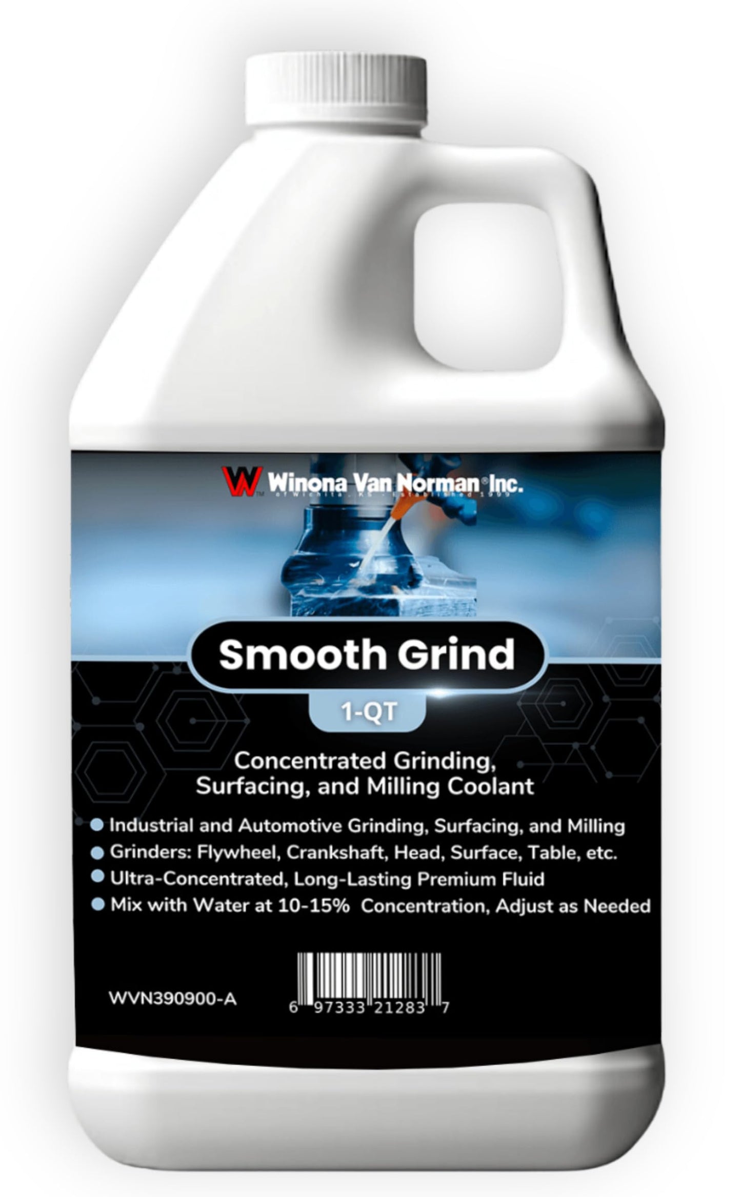 WVN Smooth Grind | General Purpose Concentrated Grinding Coolant | Semisynthetic Fluid (1 Quart)