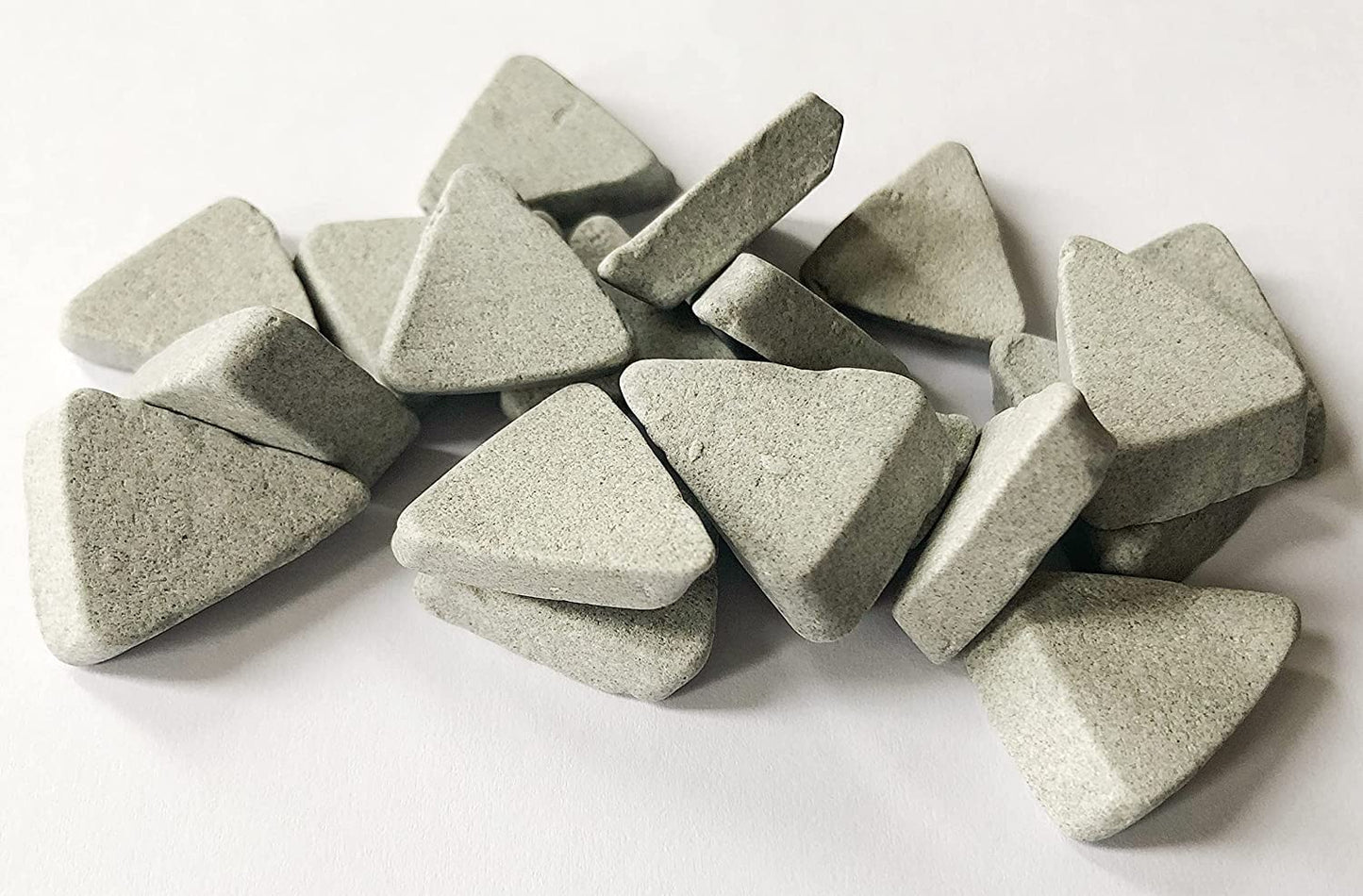 Ceramic Triangle Tumbling Media - 3/8" x 7/8" Size