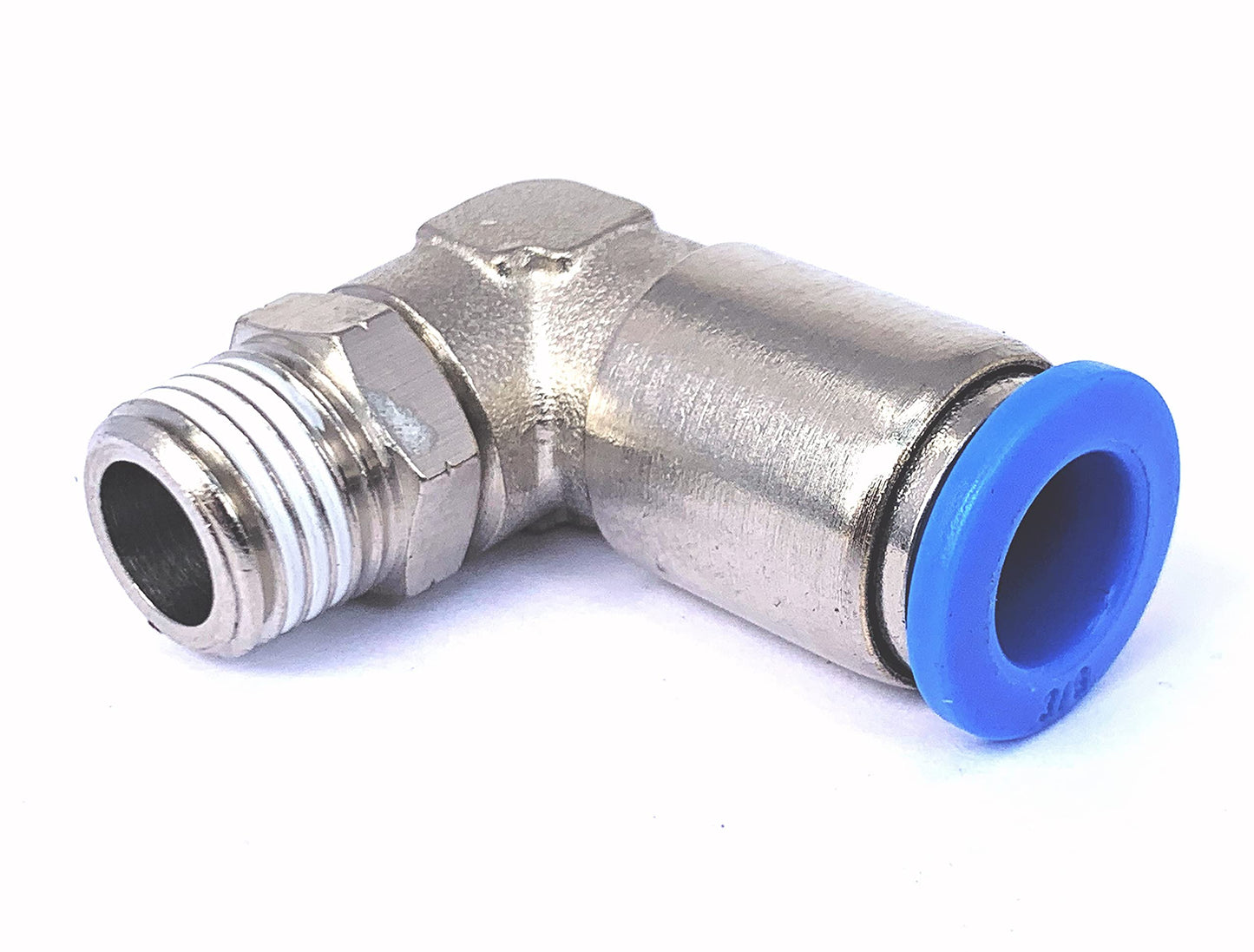 Quick Connect Pneumatic Fittings for Gases and Fluids - Straight, Elbow, and Tee - Pack of 10 Fittings