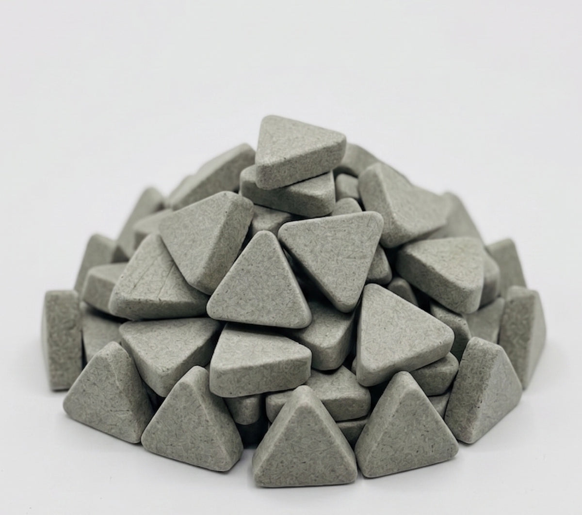 Winona Van Norman Ceramic Tumbling Media - Flat Triangle, 3/8" x 7/8" - 10 lbs