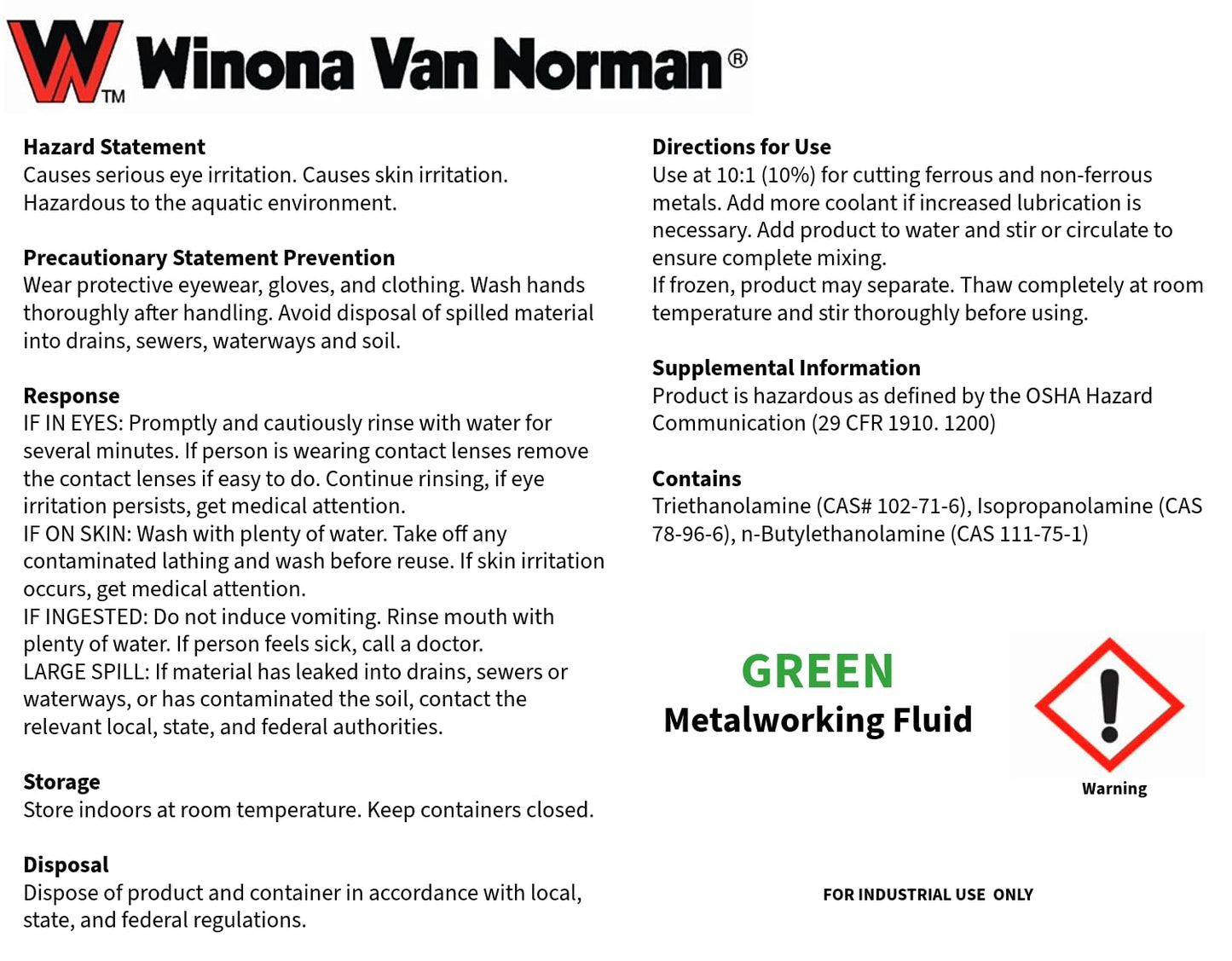 Clean Cut | Plasma-Table Cutting Coolant | Premium Ultra-Concentrated | Green Color