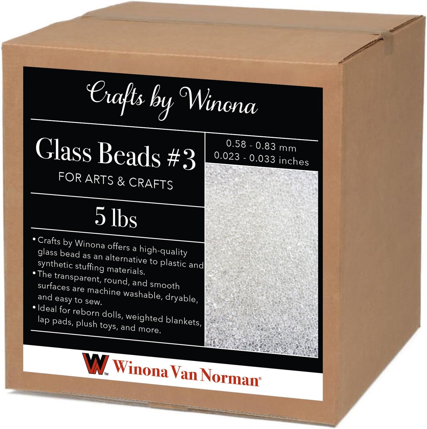 Glass Beads for Dolls and Blankets - Weighting and Filler
