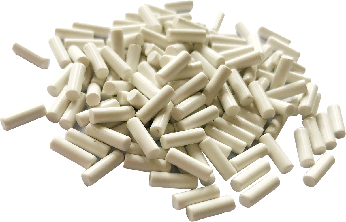 Porcelain Cylinders - Polishing Media - 1/16" x 5/16" ( 2.5mm x 8mm ) - 1 lbs
