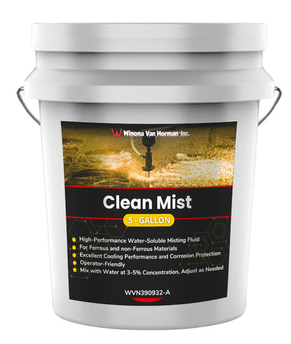 WVN Clean Mist | Ultra-Concentrated Misting Coolant for Cutting and Machining | Advanced Fully Synthetic Fluid