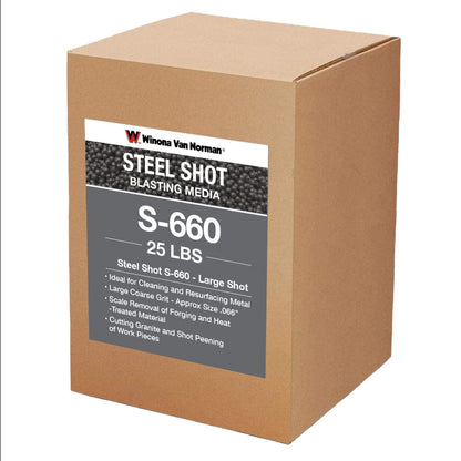 Steel Shot S-660 Blasting Media - Substitute for 550 - Large Size