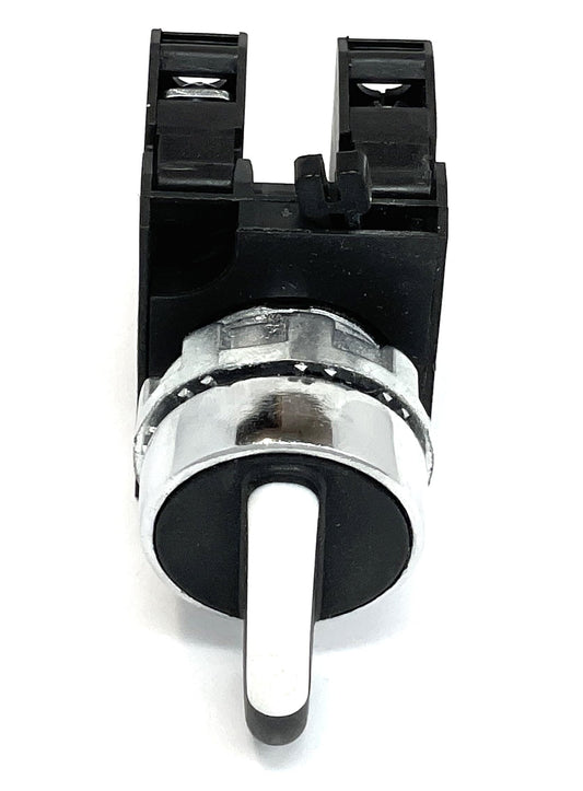 WVN Selector Switich - Stay Put 22mm Control Unit - 2NO (II-0-I) 60° Switch - Corrosion Resistant Metal - Pack of 2