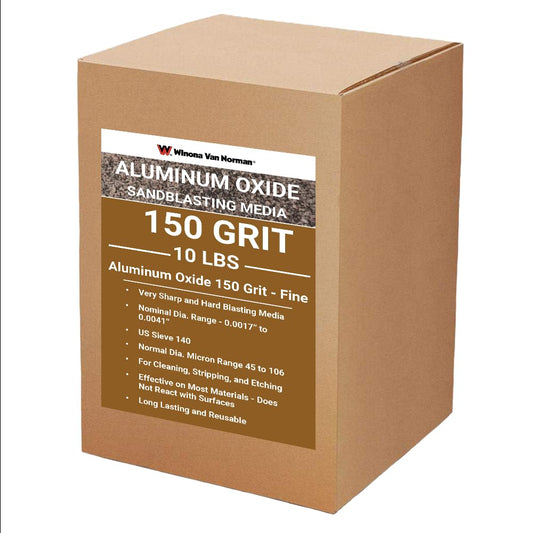 Aluminum Oxide Sand Blasting Media - 150 Grit - Fine