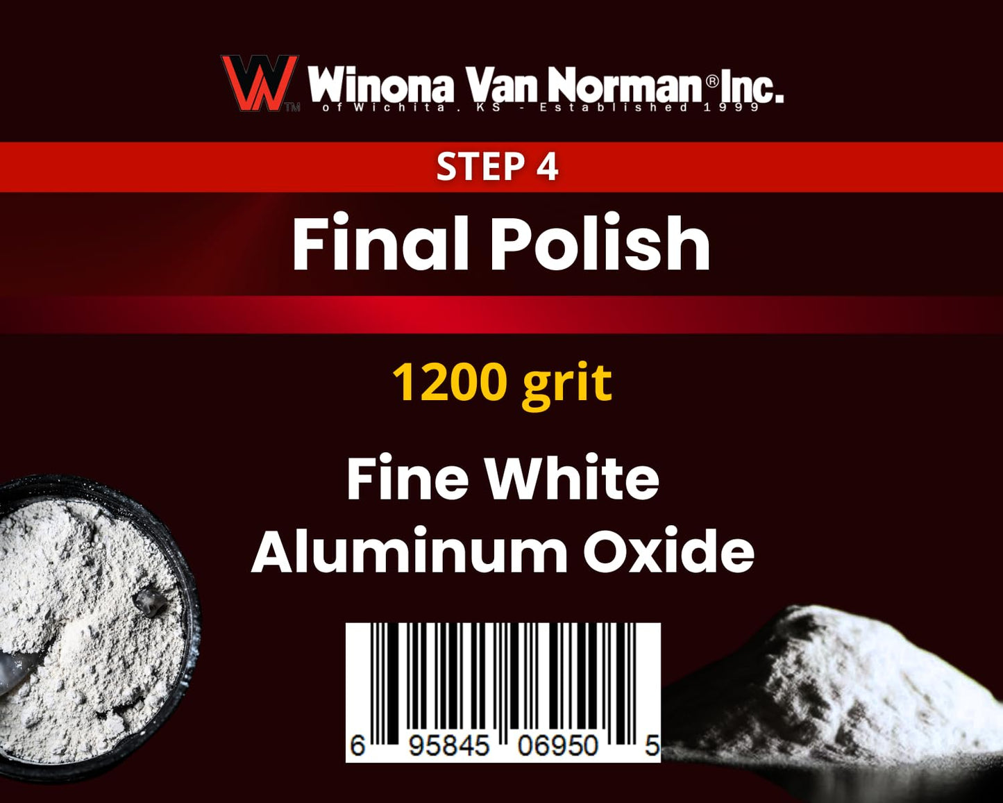 White Aluminum Oxide 1200 grit (1lb)