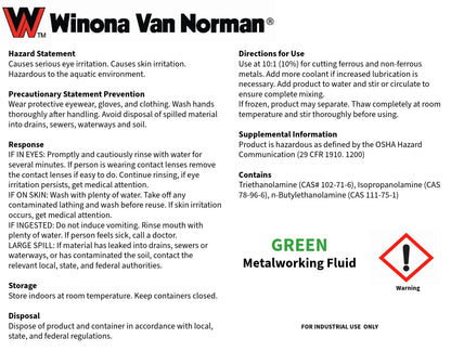 Clean Cut | Plasma-Table Cutting Coolant | Premium Ultra-Concentrated | Green Color