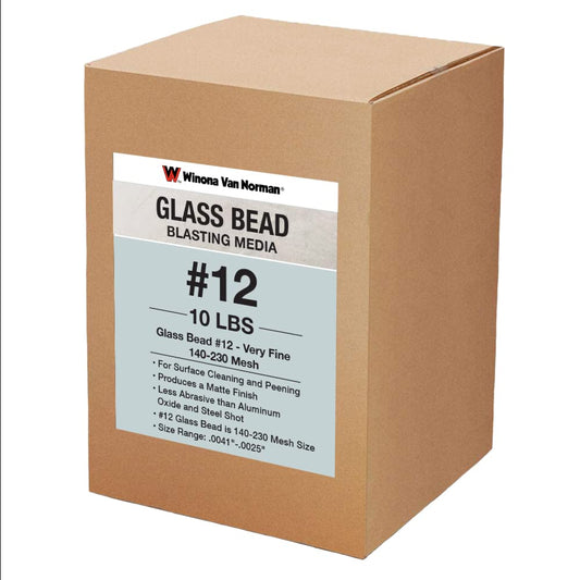 Glass Bead #12 Sand Blasting Media - Very Fine Size - 140-230 Mesh for Sandblasting