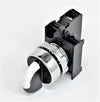 WVN Stay-Put 2-Position Selector Switch 22 mm Control Unit - CM Series Metal - Corrosion-Resistant - 1NO (0-I) 60° Selector Stay Put Control Unit (Pack of 2)