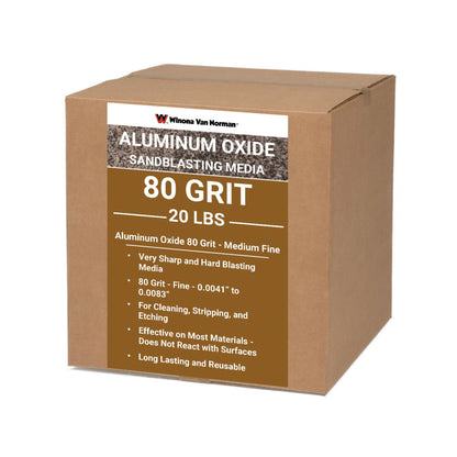 Aluminum Oxide Blasting Media - 80 Grit - Medium Coarse