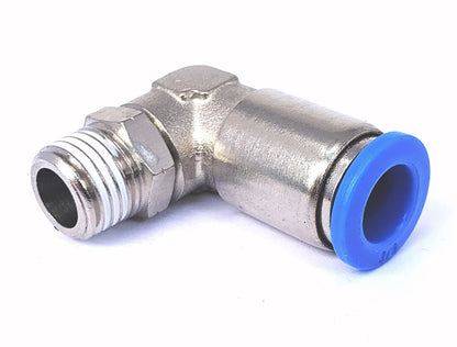 Quick Connect Pneumatic Fittings for Gases and Fluids - Straight, Elbow, and Tee - Pack of 10 Fittings