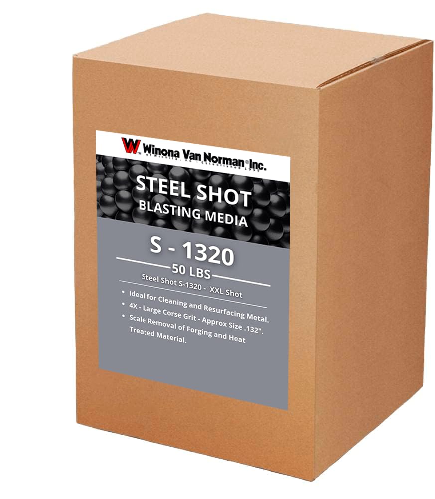 Steel Shot S-1320 - Blasting Media - XX-Large Shot Size - No. 4 Equivalent