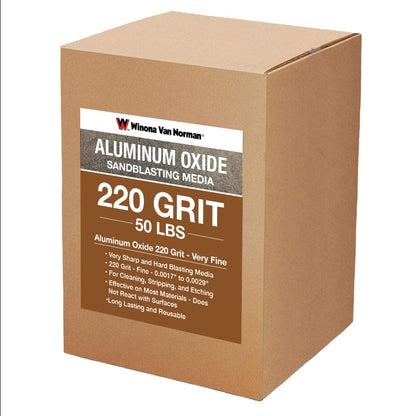 Aluminum Oxide Blasting Media - 220 Grit - Fine