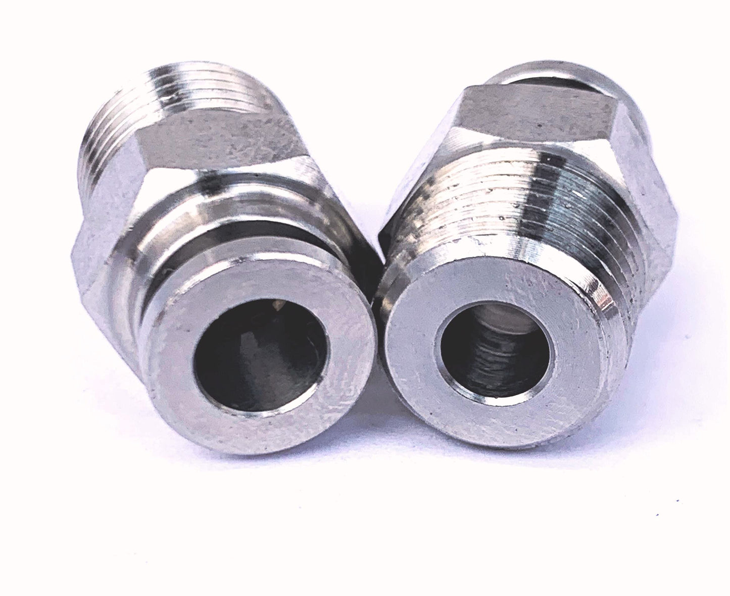 Quick Connect Pneumatic Fittings for Gases and Fluids - Straight, Elbow, and Tee - Pack of 10 Fittings