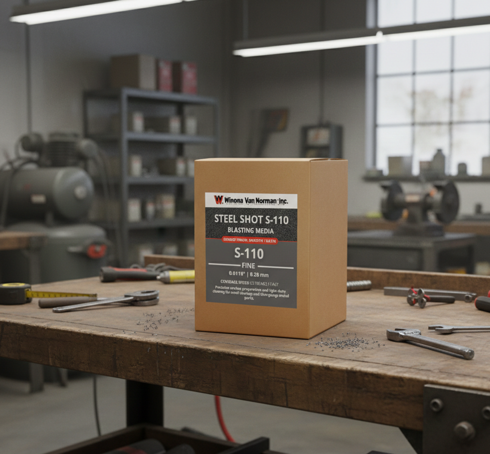 Steel Shot 110 - Blasting Media - 10 lbs
