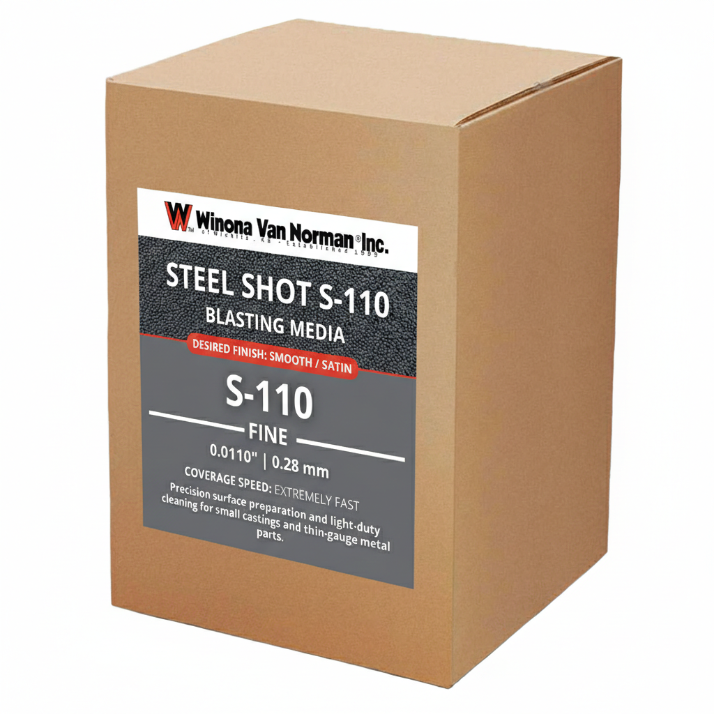 Steel Shot 110 - Blasting Media - 15 lbs
