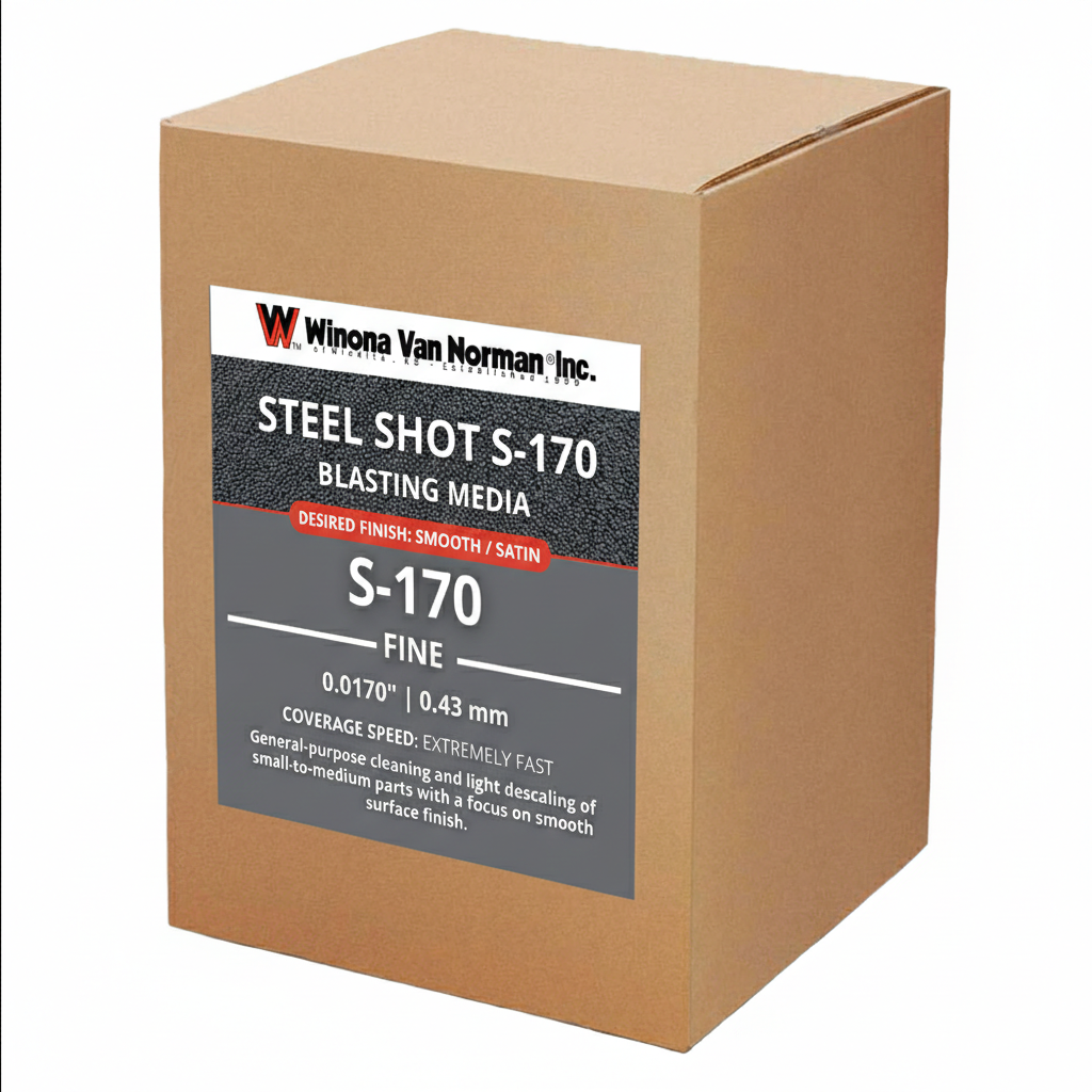 Steel Shot 170 - Blasting Media - 5 lbs