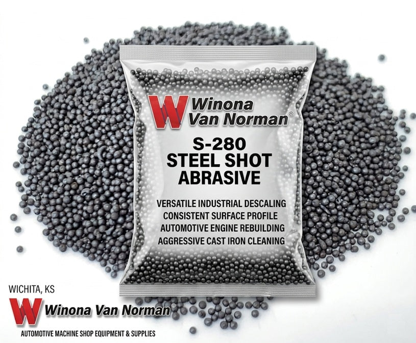 Steel Shot 280 - Blasting Media - 10 lbs