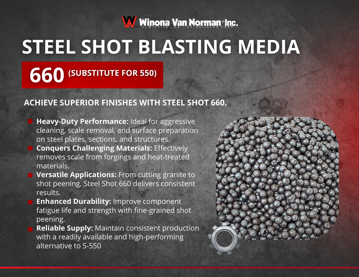 Steel Shot 660 - Blasting Media - 48 lbs