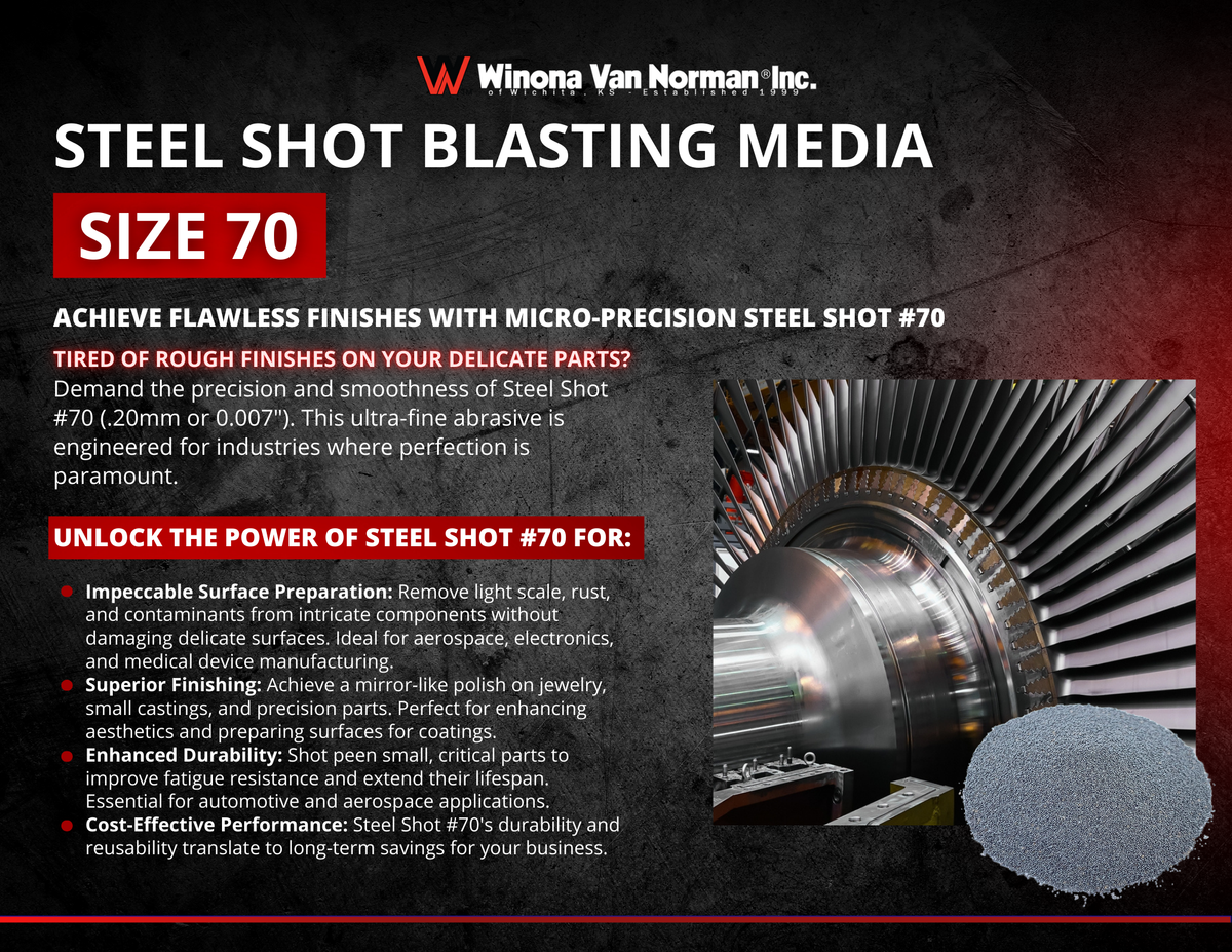 Sheet Shot 70 - Blasting Media - 5 lbs