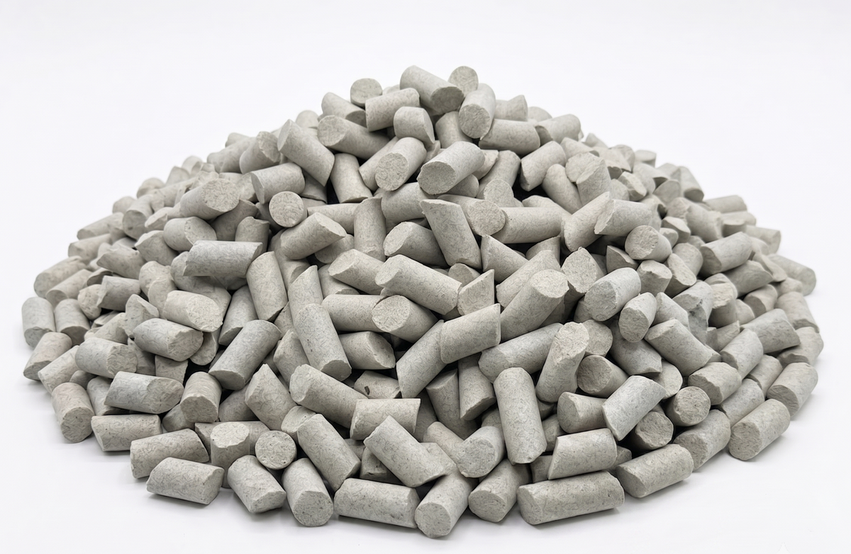 Angle-Cut Ceramic Tumbling Media 5/8x1-1/4", Heavy-Duty Abrasive for Vibratory Tumblers, Metal Finishing, Deburring, Rust Removal & Deflashing (48 lbs)