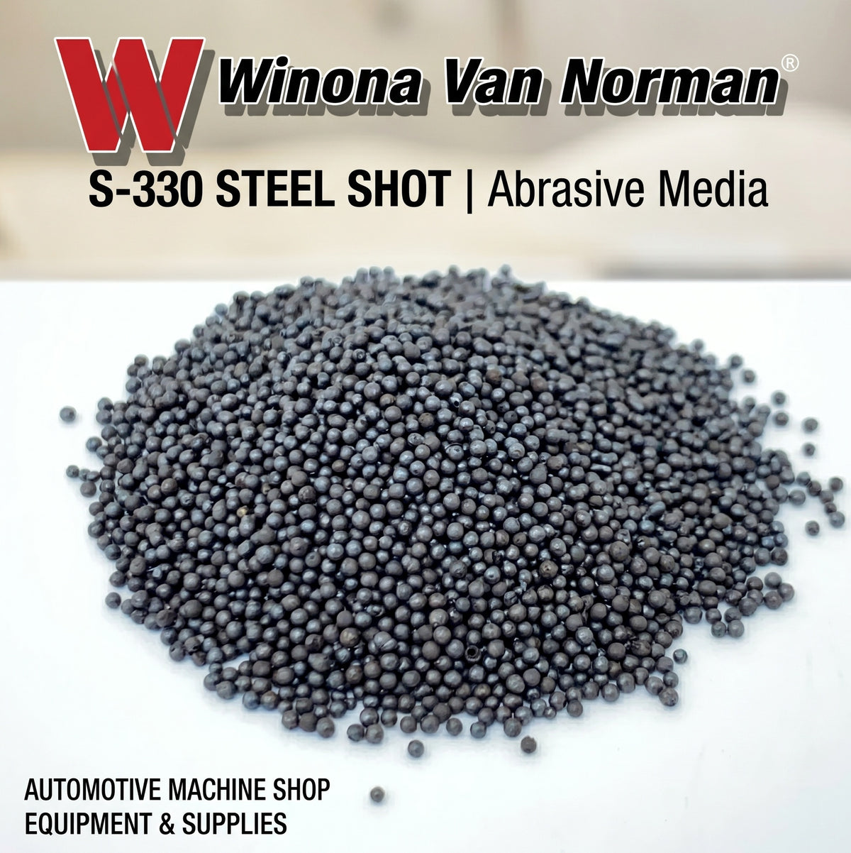 Steel Shot 330 - Blasting Media - 5 lbs